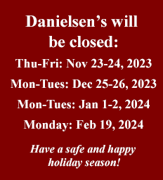 Closed November 23 and 24 December 24 and 25 January 1 and 2 February 19